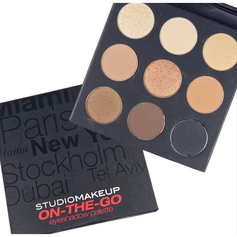 STUDIOMAKEUP - On-The-Go Eyeshadow Palette in the "Warm Up" Shades - 9 Colors
